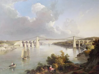 De Menai Brug, Noord-Wales